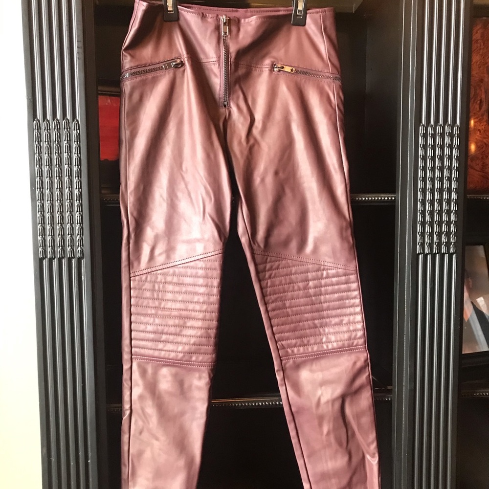 Divided Moto Pleather Leggings